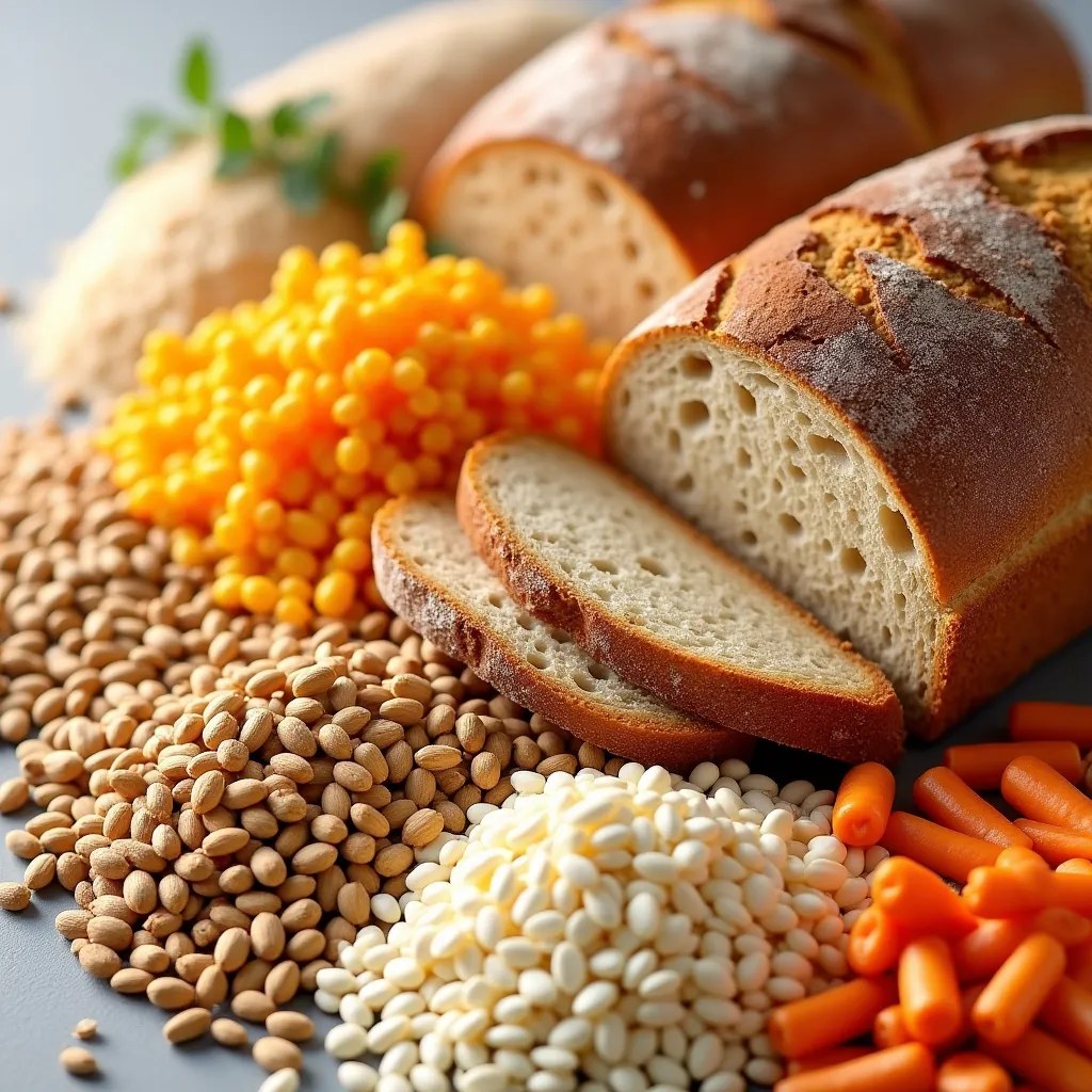 Céréales complètes et pain